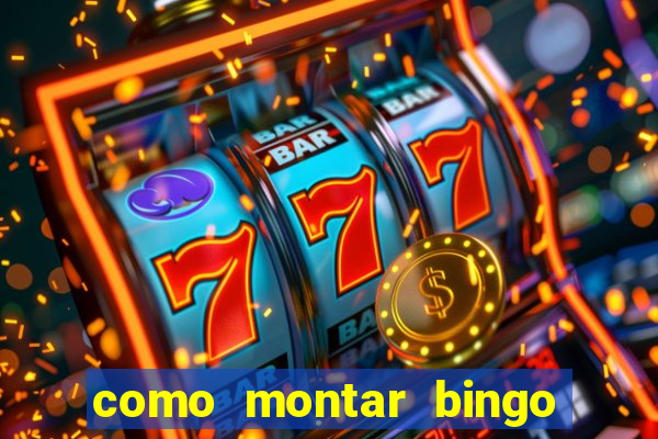 como montar bingo brinquedos toia